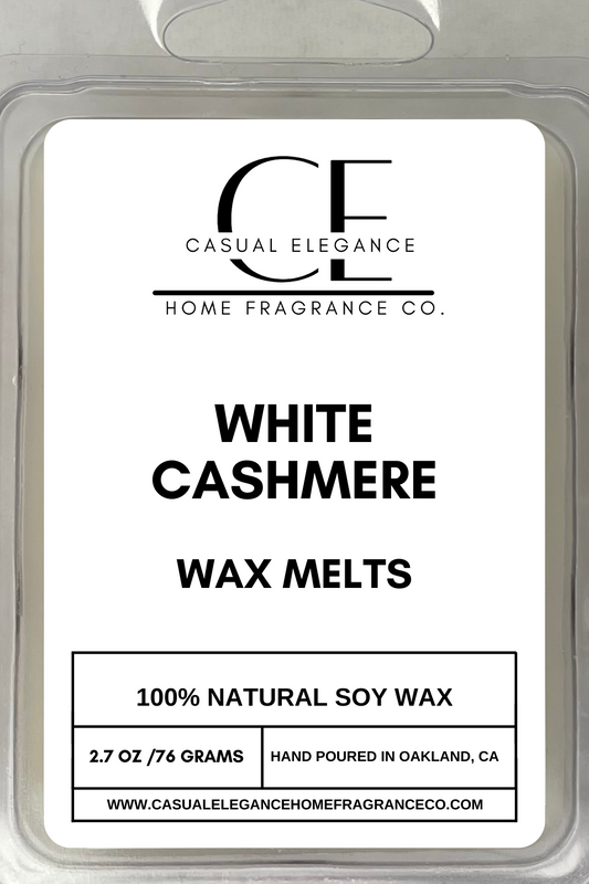 White Cashmere Scented Wax Melt - 6 Cavity Clamshell