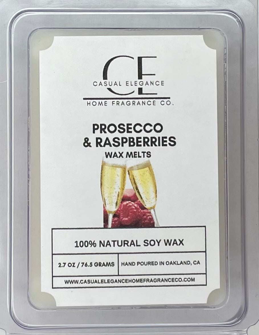 Prosecco & Raspberries Scented Wax Melt - 6 Cavity Clamshell