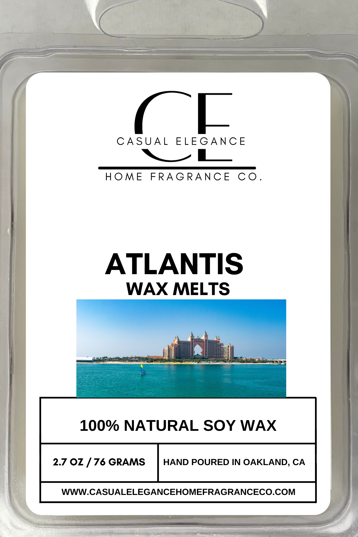 Atlantis Wax Melt - 6 Cavity Clamshell