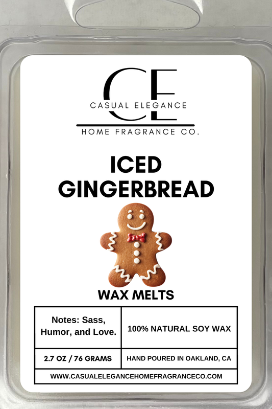 Iced Gingerbread Scented Wax Melt - 6 Cavity Clamshell