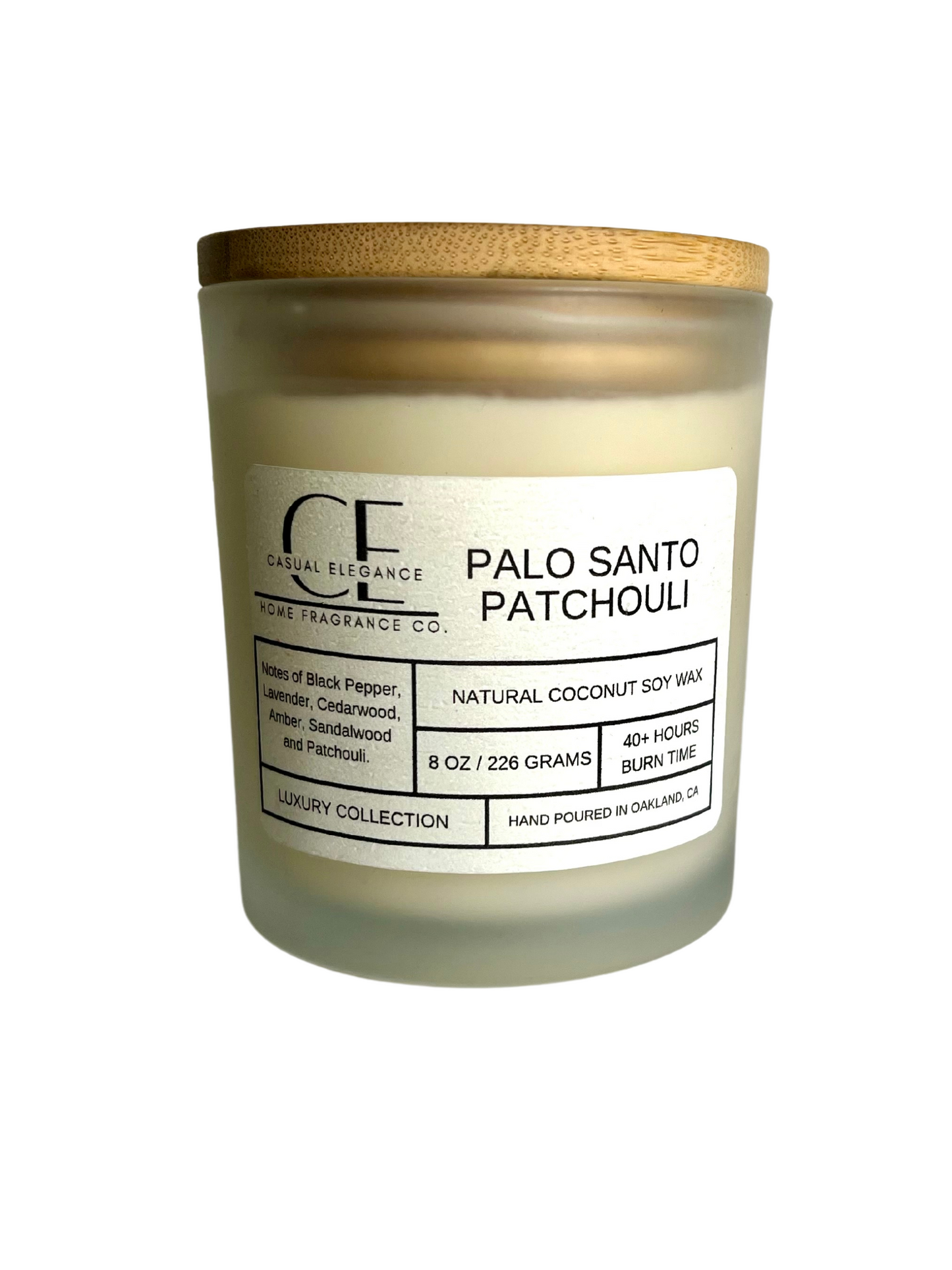 Palo Santo Patchouli Candle