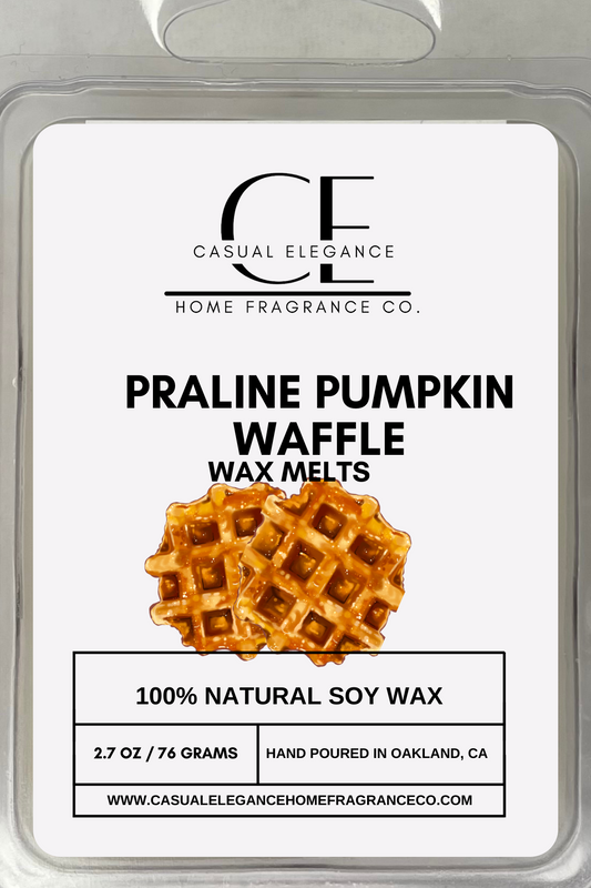 Praline  Pumpkin Waffle Scented Wax Melt - 6 Cavity Clamshell