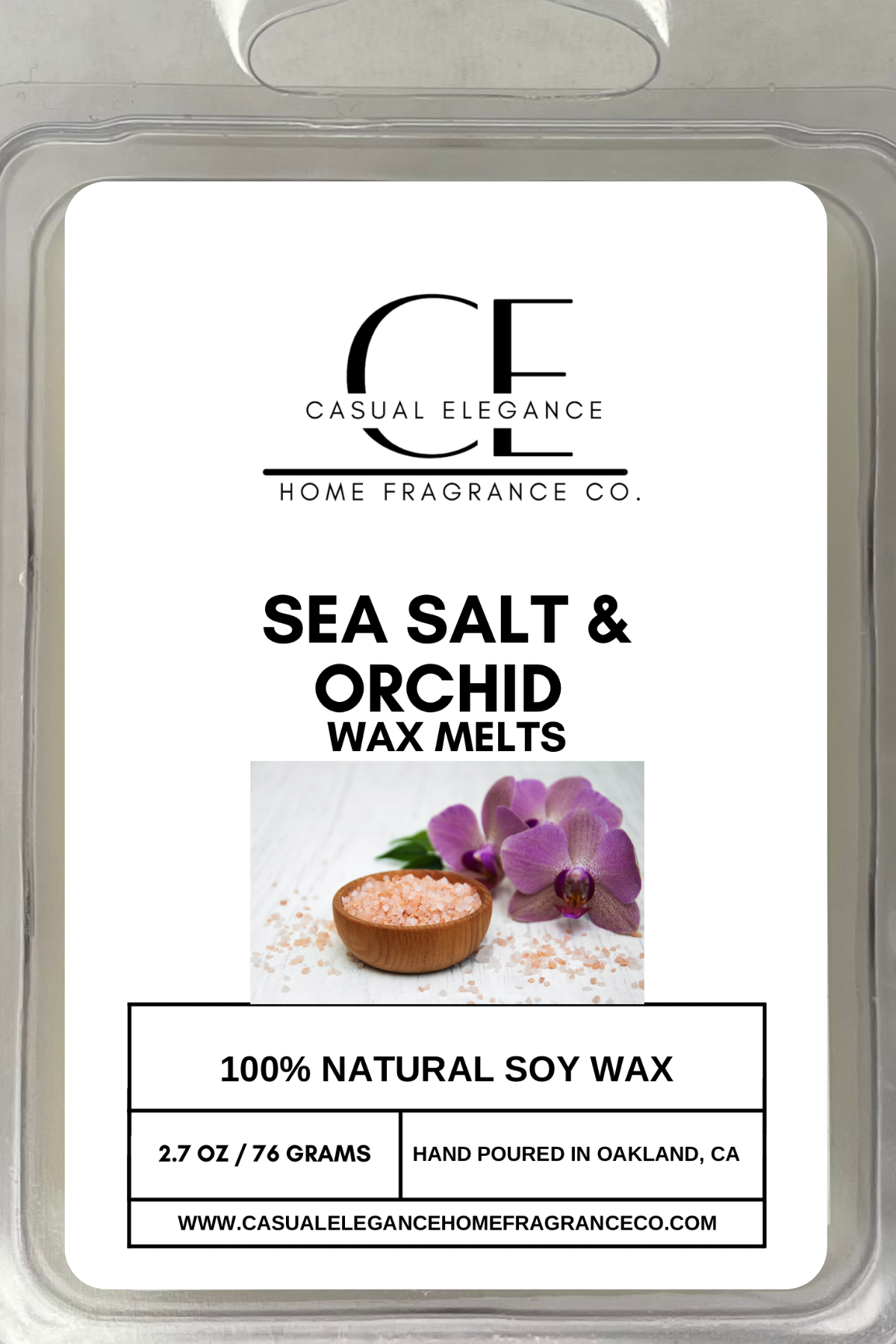 Gardenia - 6 Pack Clamshell Soy Wax Melts - Salt Surf Sea
